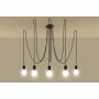 Sollux EDISON SL.0371 Suspension lumineuse 5x60W/E27