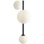 Aldex DIONE BLACK 1092Y1 Applique murale 1x60W/E14+2x40W/E27