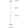 Paul Neuhaus BELLIS 19245-17 Lampadaire 1x2,5W/LED 3000k 240lm ip54