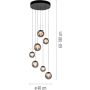 Paul Neuhaus PURE POPUP 2587-15 Suspension lumineuse 7x3W/LED 2200-5000k 800lm ip20