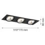 Argon OLIMP 1329 Spot encastré 3x6W/G9 IP20