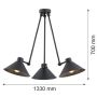 Argon ALTEA 1452 Suspension lumineuse 3x15W/E27 IP20