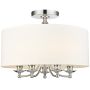 Cosmolight ABU DHABI C05428CH-WH Lampe de plafond 5x40W/E14