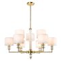 Cosmolight SUTTON P09685BR-WH Lampe de plafond 9x40W/E14 ip20