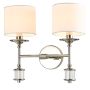 Cosmolight SUTTON W02477NI-WH Applique murale 2x25W/E14 ip20