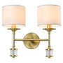 Cosmolight SUTTON W02852BR-WH Applique murale 2x25W/E14 ip20