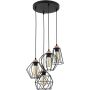 TK Lighting GALAXY 1643 Suspension lumineuse 4x60W/E27