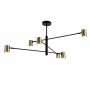 Zuma Line PEDRO PEN4104-6GD+BK Lampe de plafond ip20