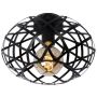 Lucide WOLFRAM 21117/30/30 Lampe de plafond 1x40w/e27 ip20