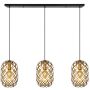 Lucide WOLFRAM 21417/03/02 Suspension lumineuse 3x60w/e27 ip20