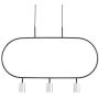 Altavola Design Luna LPL338-SL Suspension lumineuse 3x3W/LED 3000K 720lm IP20