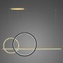 Altavola Design Linea No.4 LA087/P2X_60_40_150_2700k_gold_black_dimm Suspension lumineuse 3x57W/LED 4000K 3420lm IP44