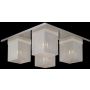 Italux Helios MX102916-4A Lampe de plafond 4x25W/G9 IP20