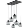 TK Lighting CUBUS GRAPHITE 2833 Suspension lumineuse 6x60W/E27