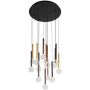Italux Alinos PND-24019-14A-BK Suspension lumineuse 14x58W/LED 3000K 4410lm IP20