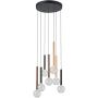Italux Alinos PND-24019-7A-BK Suspension lumineuse 7x28W/LED 3000K 2205lm IP20