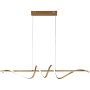 Italux Bastelo PND-24154-GD Suspension lumineuse 1x40W/LED 3000K/4000K/6000K 3400lm IP20