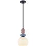 Italux Domali PND-36816-1A-BK-WH Suspension lumineuse 1x40W/E27 IP20