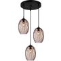 Italux Novala PND-3031-3A-BK-CF Suspension lumineuse 3x40W/E27 IP20