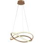 Italux Rumio PND-23917-GD Suspension lumineuse 1x40W/LED 3000K/4000K/6000K 3400lm IP20