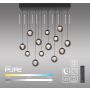Paul Neuhaus PURE POPUP 2590-15 Suspension lumineuse 13x3W/LED 2200-5000k 1550lm ip20