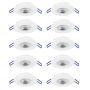 Eglo GEDREZ 300187 Spot encastré 10x4.9W/LED 2700K, 4000K, 6500K 5200lm ip20
