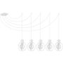 Sigma Lighting AURA 31097 Suspension lumineuse 5x60W/E27