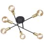 Trio CROSS 606700632 Lampe de plafond 6x40w/e27 ip20