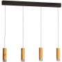 Fischer&Honsel SHINE-WOOD 61132 Suspension lumineuse 4x5,26w/led 2700k 2552lm ip20