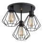 Alfa TUET 62351 Lampe de plafond 3x60W/E27 IP20