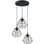 TK Lighting DIAMOND 6204 Suspension lumineuse 3x15W/E27