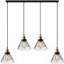 Altavola Design NEW YORK LOFT LA034/CL4_smoky Suspension lumineuse 4x40W/E27 IP20