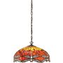 Endon DRAGONFLY FLAME 64081 Suspension lumineuse 3x60W/E27 IP20