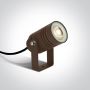 One Light Garden Spots 67198G/BR Projecteur de jardin 1x10W/GU10 IP65