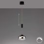 Fischer&Honsel Arosa 60986 Suspension 1x9W/LED 2700K 950 lm IP20