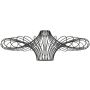 Endon CURL 79622 Abat-jour 1x40W/E27 IP20