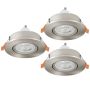 Eglo BARRANCO GU10 902259 Spot encastré 3x4.5W/GU10 ip20