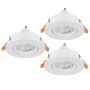 Eglo BARRANCO GU10 902255 Spot encastré 3x4.5W/GU10 ip20