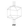King Home FLUSSO 91906 Suspension lumineuse 4x3W/G9 3000K 960LMLM IP20