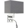 Nowodvorski HOTEL LED 9302 Applique murale 1x60W; 1x2,2W/E27/LED 4000K IP20