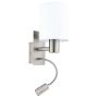 Eglo PASTERI 96477 Applique murale 1x40W/E27 + 1X3,5W/LED 380LM