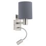 Eglo PASTERI 96479 Applique murale 1x40W/E27 + 1X3,5W/LED 380LM