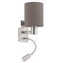 Eglo PASTERI 96481 Applique murale 1x40W/E27 + 1X3,5W/LED 380LM