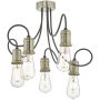 Dar Lighting ALZBET ALZ5475 Lampe de plafond 5x60W/E27