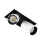 Italux NOVUM GL7119-2/12W 3000K WH+BL Spot encastré 1x12W/LED 1640LM IP20