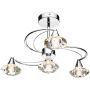 Dar Lighting LUTHER LUT0450 Lampe de plafond 4x40W/G9