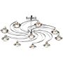 Dar Lighting LUTHER LUT2350 Lampe de plafond 10x40W/G9