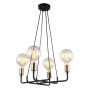 Italux BETTY MDM-3901/4 BK+BRO Suspension lumineuse 4x40W/E27 IP20