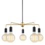 Italux MALENE MDM3386/5 BK+GD Lustre 5x40W/E27