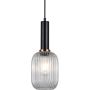 Italux ANTIOLA PND-5588-1M-BK+CL Suspension lumineuse 1x40W/E27 IP20